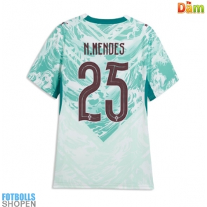 Billiga Portugal Nuno Mendes #25 Bortatröja Dam VM 2026 Kortärmad